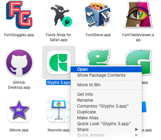 Right click the app icon, and choose Open from the context menu.